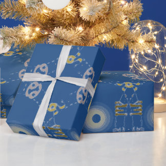 Papier Cadeau Signes du zodiaque Symboles numériques 