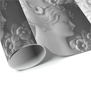 Papier Cadeau Silhouette ancienne victorienne Cameo