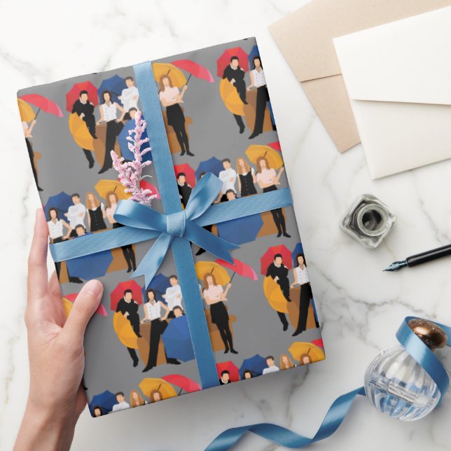 Papier Cadeau Silhouette de caractères FRIENDS™ (Cadeaux)