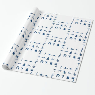 Papier Cadeau Silhouette Yoga Possède Thunder_Cove