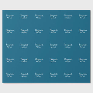 Papier Cadeau Simple congratulation graduation add your