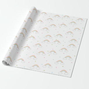 Papier Cadeau Simple Pastel Rainbow