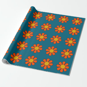 Papier Cadeau Simple Super rétro moderne des années 60 les année