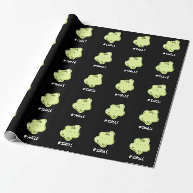 Papier Cadeau #Single Funny Solo Cell Biology Pun Dark BG (Déroulé)
