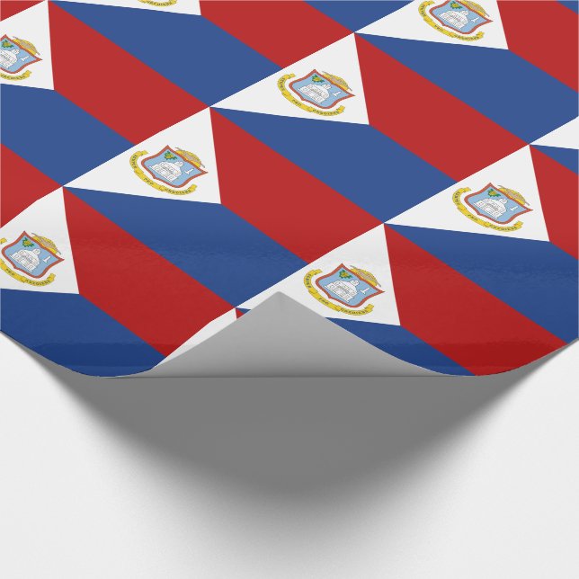 Papier Cadeau Sint Maarten Flag (Coin)
