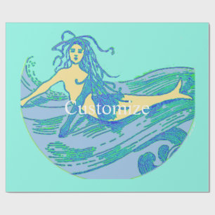 Papier Cadeau Sirène Vintage Waveriding Thunder_Cove