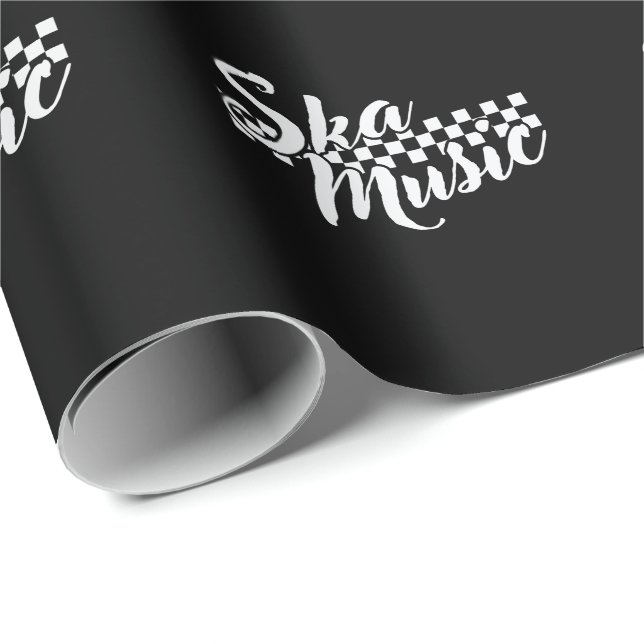Papier Cadeau Ska Music Swing Jazz Musikstil (Coin rond)