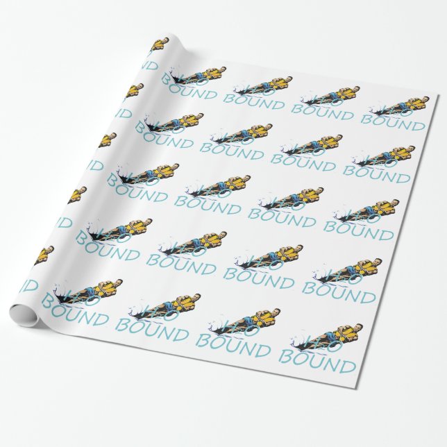 Papier Cadeau Ski d'eau SUPÉRIEUR (Déroulé)