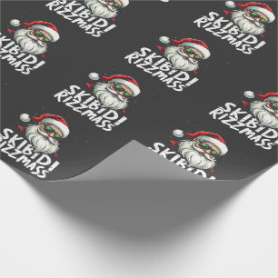 Papier Cadeau Skibidi Rizzmas Funny Gen Alpha Slang Noël