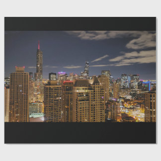 Papier Cadeau Skyline de Chicago