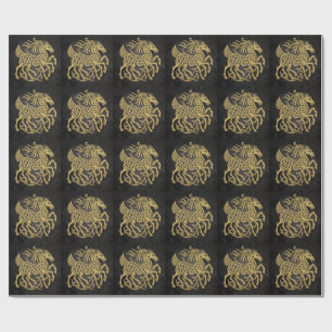 Papier Cadeau Sleipnir Cheval à Huit Pattes Mythologie Nordique 