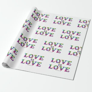 Papier Cadeau SlipperyJoe l'amour est amour dégoulinant fondu dy