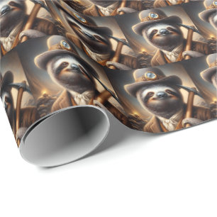 Papier Cadeau Sloth Gold Miner