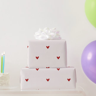 Papier Cadeau Small red hearts