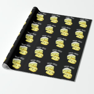 Papier Cadeau Smoo-cheese Funny Cheese Pun Dark BG