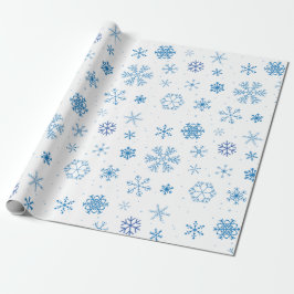 Papier Cadeau Snowflakes 