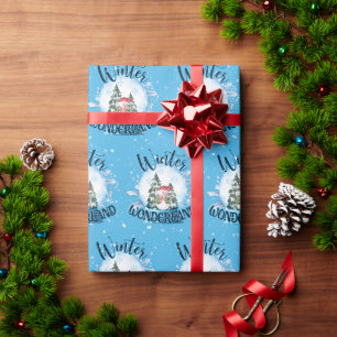 Papier Cadeau Snowman dans le monde des neiges