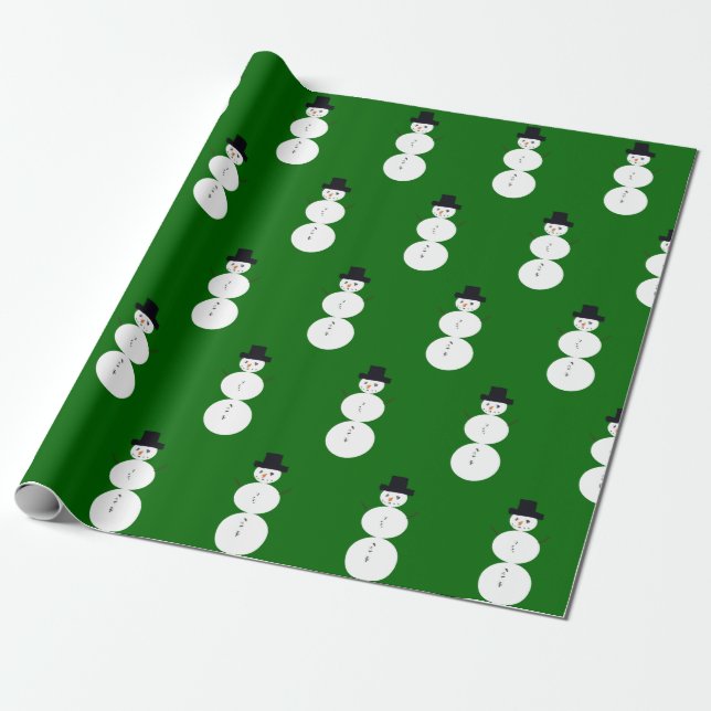 Papier Cadeau Snowman tiré (Déroulé)