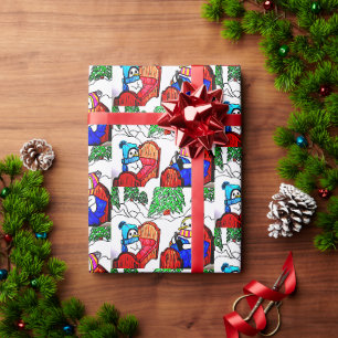 PAPIER CADEAU SNOWMANS L'HISTOIRE DU LIEU