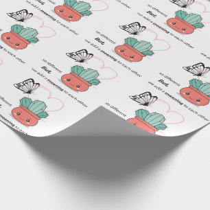 Papier Cadeau So Different, Parfait Ensemble - mignon couple d'a