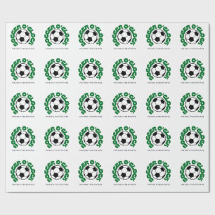 Papier Cadeau Soccer O'Clock – Concentré jusqu'à la fin   Footba