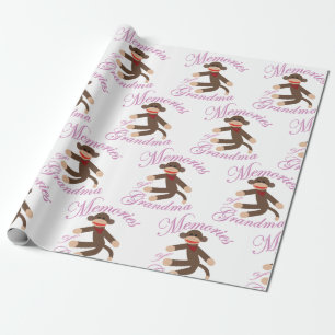 Papier Cadeau Sock Monkey