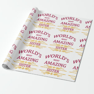 Papier Cadeau Soeur extraordinaire