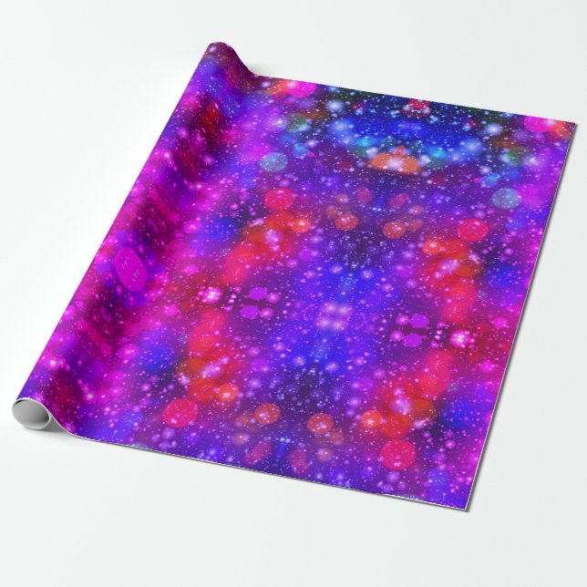 Papier Cadeau Soirée d'hiver Motif moderne et élégante (Déroulé)