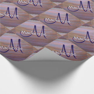 Papier Cadeau Soirée | Pinceau de cuivre Brown violet