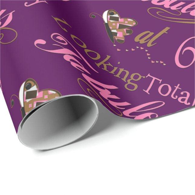 Papier Cadeau Soixantième anniversaire fabuleux (Coin rond)