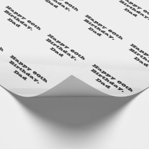 Papier Cadeau soixantième Enveloppe d'anniversaire, de papa,