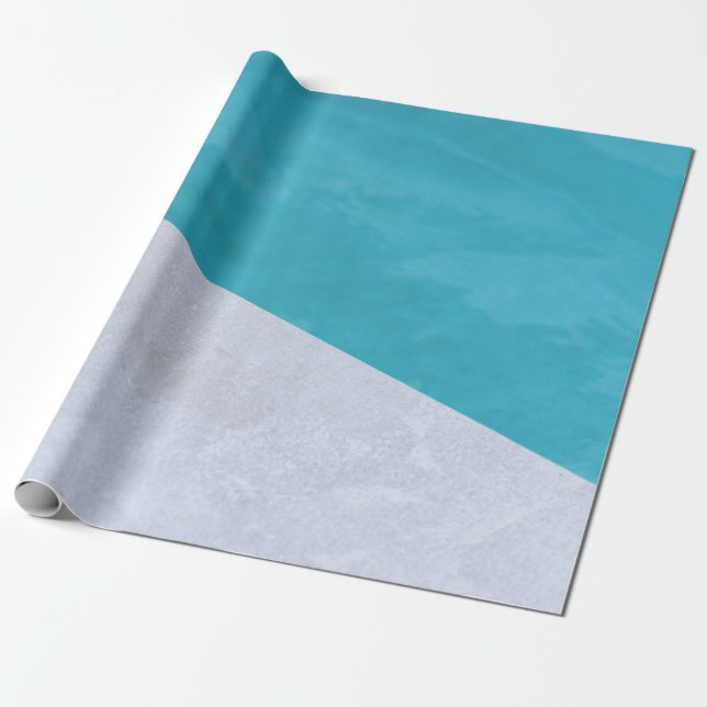 Papier Cadeau Sol gris vide à côté de la piscine (Déroulé)