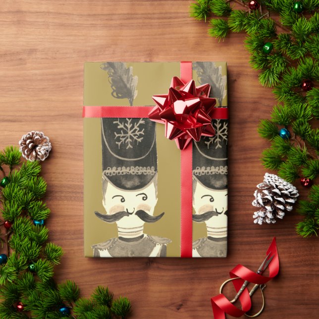 Papier Cadeau Soldats des caboteurs Gold Sepia (Cadeau de vacances)