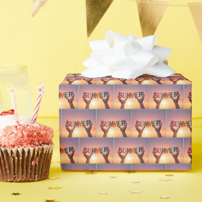 Papier Cadeau Solstice d'été (Fête d'anniversaire)