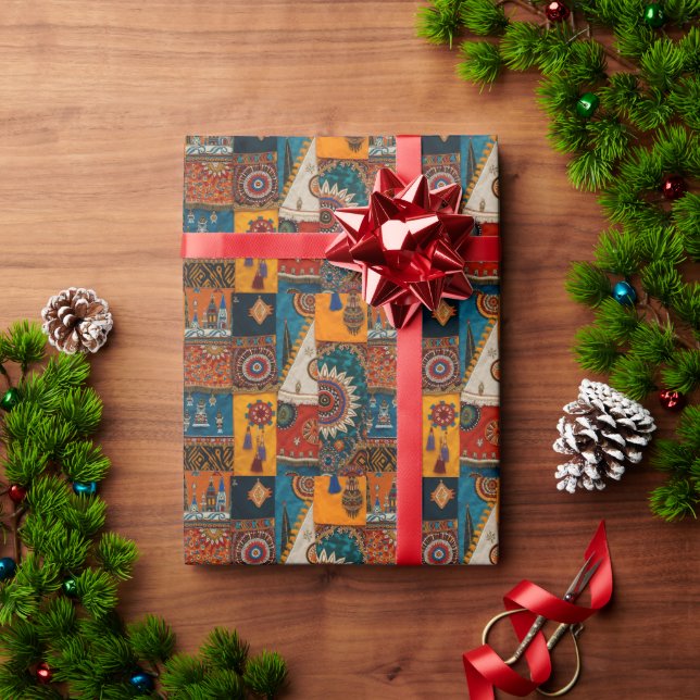 Papier Cadeau Sophisticated Luxury African Asian Caribbean  (Cadeau de vacances)
