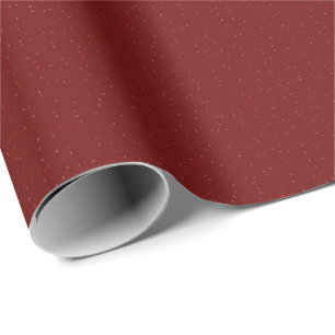 Papier Cadeau Sophistiqué Speckles rouges monochromatiques