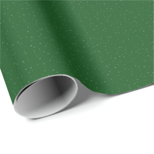 Papier Cadeau Sophistiqué Speckles Vertes Monochromatiques