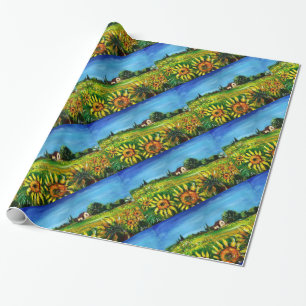 PAPIER CADEAU SOUFFRANCES ET CAMPAGNE EN TOSCANE