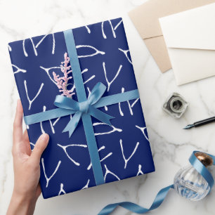 Papier Cadeau Souhaitez Bone Bonne chance Wishbone Motif