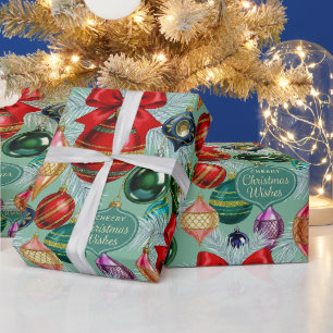 Papier cadeau Souhaits de Noël Joyeux
