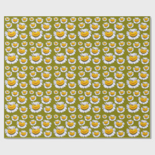 Papier Cadeau Sourires joyeux de camomilles