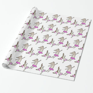 Papier Cadeau souris de danse