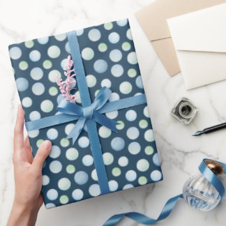 Papier Cadeau Sous la bulle de l'aquarelle marine