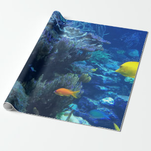 Papier Cadeau Sous L'Océan Eau Monde Et Été