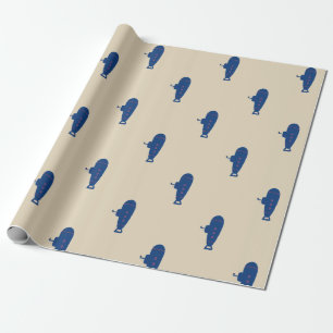 Papier Cadeau Sous-marin bleu