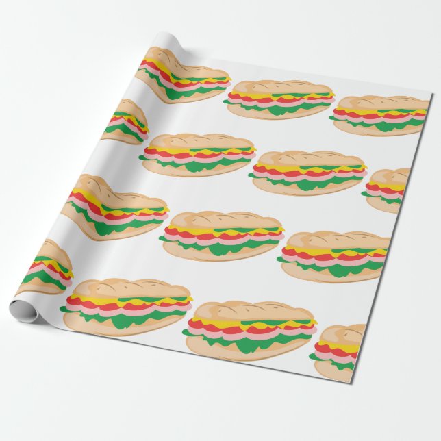 Papier Cadeau Sous-sandwich (Déroulé)
