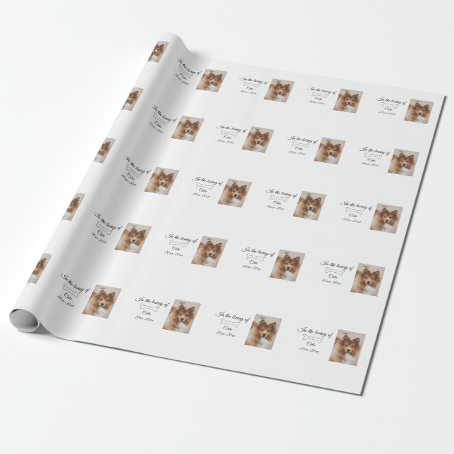 Papier Cadeau souvenir d'amour gardienne funérailles de saké ajo (Déroulé)