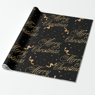 Papier Cadeau Soyez Gold et Joyeux