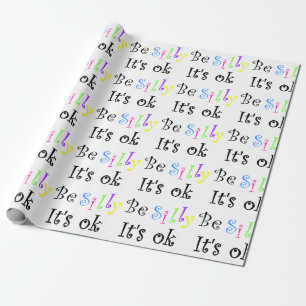 Papier Cadeau Soyez idiot, c'est bon ! - papier d'emballage
