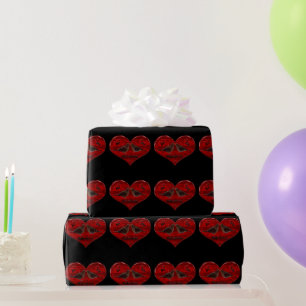 Papier Cadeau Soyez mes femmes embrassantes de Saint Valentin